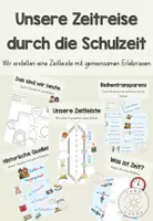 Vorschau - Arbeitsblätter - Unsere Zeitreise durch die Schulzeit - Unterrichtsreihe - Deckblatt