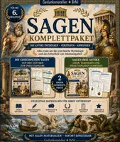 Vorschau - Stundenentwürfe - Sagen-Komplettpaket, Griechische Sagen & Inhaltsangaben - Deckblatt