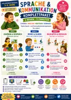 Vorschau - Unterrichtsreihen - Sparpaket Sprache & Kommunikation: 3 Unterrichtsreihen · 9 Einheiten | Kita (3–6 Jahre) - Deckblatt