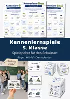 Vorschau - Arbeitsblätter - Kennenlernspiele 5. Klasse Paket | Kennenlernen neue Klasse 5 | Schulstart weiterführende Schule - Deckblatt