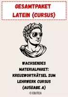 Vorschau - Arbeitsblätter - Wachsendes Materialpaket: Latein Cursus A Kreuzworträtsel - Deckblatt
