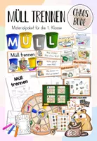Vorschau - Unterrichtsreihen - Müll trennen im Klassenraum - Materialpaket für die 1. Klasse - Deckblatt