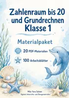 Vorschau - Arbeitsblätter - Zahlenraum bis 20 und Grundrechnen Klasse 1 | Materialpaket | 20 PDFs mit 100 Arbeitsblättern - Deckblatt