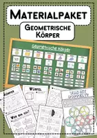Vorschau - Arbeitsblätter - Materialpaket Geometrische Körper - Deckblatt