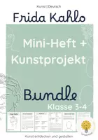 Vorschau - Unterrichtsreihen - Frida Kahlo entdecken & gestalten | Kunstprojekt + Mini-Heft | Kunst & Deutsch Klasse 3–4 - Deckblatt