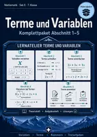 Vorschau - Unterrichtsreihen - Terme und Variablen – Komplettpaket Sek E - Deckblatt