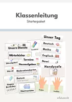 Vorschau - Mal- und Bastelvorlagen - Klassenleitung Starterpaket - Classroommanagement (wachsendes Materialpaket) - Deckblatt