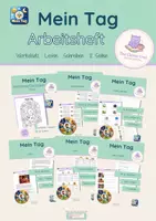 Vorschau - Arbeitsblätter - Mein Tag – Arbeitsheft | DaZ | Accueil | Grundschule - Deckblatt