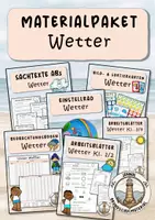Vorschau - Arbeitsblätter - Wetter Klasse 1 - 4 Materialpaket - Deckblatt