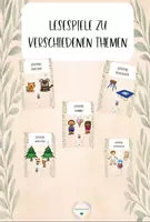 Vorschau - Arbeitsblätter - Materialpaket-Lesespiele - Deckblatt