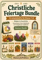 Vorschau - Arbeitsblätter - Christliche Feiertage Bundle Klasse 7–8 - Deckblatt