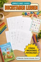 Vorschau - Unterrichtsreihen - Buchstaben & Anlaute Klasse 1 – 28 Materialien: kompletter Lehrgang - Deckblatt