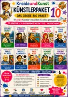Vorschau - Stundenentwürfe - 10 KÜNSTLER IM PAKET – Das große BIG PAKET - KUNST - qlixu - Deckblatt