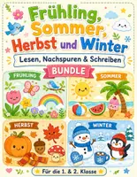 Vorschau - Arbeitsblätter - Materialpaket : Lesen, Nachspuren & Schreiben – Die vier Jahreszeiten - Deckblatt
