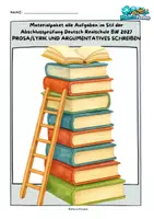 Vorschau - Arbeitsblätter - Materialpaket Abschlussprüfung Deutsch 2027 RS BW - Deckblatt