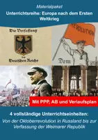 Vorschau - Stundenentwürfe - Unterrichtsreihe: Deutschland und Europa nach dem Ersten Weltkrieg - Deckblatt
