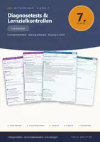 Vorschau - Test - Mittelschule Klasse 7 – Diagnosetests & Lernzielkontrollen - Deckblatt