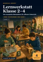 Vorschau - Unterrichtsreihen - Lernwerkstatt & Stationenlernen Klasse 2–4 – Herbst, Rechtschreibung, Brücken bauen & Wasser-Experimente - Deckblatt