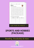 Vorschau - Unterrichtsreihen - Sports and Hobbies - Package: Reading, Vocabulary & more (English) - Deckblatt