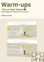 Vorschau - Arbeitsblätter - Materialpaket: Englisch - Warm-up "this or that" - differenziert (Klasse 7-13) - Deckblatt