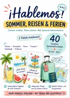 Vorschau - Arbeitsblätter - ¡Hablemos! Mehr Spanisch sprechen! – Sommer, Reisen & Ferien | 40 kreative Sprechanlässe Spanisch A1/A2 zum Schulstart | 2 Pakete kombiniert | Sek I - Deckblatt