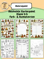 Vorschau - Mal- und Bastelvorlagen - Materialpaket - Deckblatt