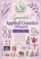 Vorschau - Arbeitsblätter - Sparpaket: Applied Genetics – 7 Bilingual Biology Materials with Solutions | Klasse 9/10 - Deckblatt