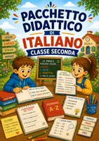anteprima - Esercizi - Pacchetto didattico di italiano per la classe seconda - Pagina di copertina