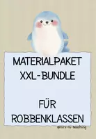 Vorschau - Mal- und Bastelvorlagen - Großes Bundle Einschulung Materialpaket für Robbenklassen - Deckblatt