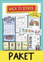 Vorschau - Arbeitsblätter - Back to School Paket Englisch GRUNDSCHULE – 23 Unterrichtsmaterialien für Klasse 3/4 - Deckblatt