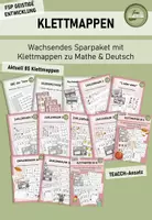 Vorschau - Arbeitsblätter - Wachsendes XL Bundle: Klettmappen / TEACCH-Mappen - Deckblatt