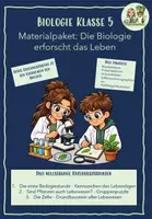 Vorschau - Stundenentwürfe - Materialpaket: Die erste Biologiestunden - Die Biologie erforscht das Leben - Deckblatt