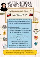 Vorschau - Unterrichtsreihen - Martin Luther & die Reformation: MATERIALPAKET (Klasse 8-9) - Deckblatt