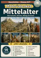 Vorschau - Stundenentwürfe - Mittelalter Klasse 7 | Materialpaket - Deckblatt