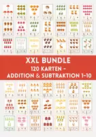 Vorschau - Stationenlernen - Klammerkarten Addition & Subtraktion - Materialpaket - XXL -1 bis 10 – 120 Rechenkarten, Mathe für Vorschule & 1.Klasse - Deckblatt
