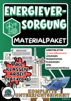 Vorschau - Stundenentwürfe - Energieversorgung (Technik) - Materialpaket - Deckblatt