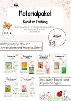 Vorschau - Stundenentwürfe - Materialpaket "Frühling" - KUNST | Klasse 1-4 - Deckblatt