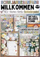 Vorschau - Mal- und Bastelvorlagen - Schuljahresbeginn: Kleines Willkommens BestsellerPAKET Kennenlernen & Absprachen - Deckblatt