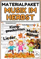 Vorschau - Arbeitsblätter - Materialpaket: "Musik im Herbst" - Musik Jg.4-6 - Deckblatt