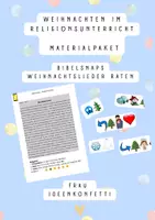 Vorschau - Arbeitsblätter - Materialpaket Weihnachten im Religionsunterricht klein - Deckblatt