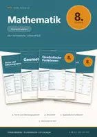 Vorschau - Arbeitsblätter - Mathematik 8 Realschule - Komplettpaket + Lernzielkontrollen - Deckblatt