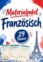 Vorschau - Arbeitsblätter - Materialpaket Französisch - 29 Themen - Unterrichts Begleitung - Deckblatt