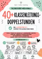 Vorschau - Stundenentwürfe - Das wachsende Klassenleitungsstunden Mega Bundle – 40+ fertige Doppelstunden für Gemeinschaft, Konflikte, Lernklima, Medienkompetenz, Cybermobbing, Organisation & Lernen lernen + 101 Klassenleitung Starterkit | Sek I, Klasse 5–7 - Deckblatt