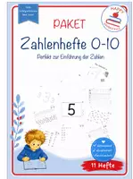 Vorschau - Arbeitsblätter - PAKET Zahlenhefte zur Zahleneinführung der 1 bis 10 und 0 - Deckblatt