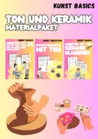 Vorschau - Arbeitsblätter - Materialpaket: Ton modellieren und glasieren (Basics) - Deckblatt
