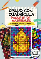 Vista previa - Manualidades / Dibujos para colorear - Dibujo con cuadrícula - Paquete de materiales - Artes - Portada