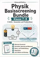 Vorschau - Arbeitsblätter - Physik Basisscreening Bundle Klasse 7–8 - Deckblatt