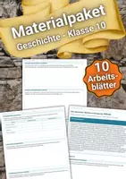 Vorschau - Arbeitsblätter - Materialpaket – Geschichte Klasse 10 – Arbeitsblätter - Deckblatt