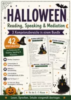 Vorschau - Arbeitsblätter - Halloween Englisch Mega-Bundle – 42 Arbeitsblätter zu Reading, Speaking & Mediation | Klasse 5–7 - Deckblatt