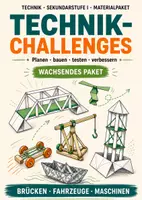 Vorschau - Stundenentwürfe - Alle Technik-Challenges: Wachsendes Paket für Klasse 5-9 - Deckblatt